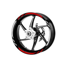 Çınar Extreme Yarış Bayraklı Reflektif Kırmızı Jant Şeridi Sticker