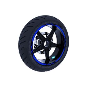 Çınar Extreme Yarış Bayraklı Reflektif Mavi Jant Şeridi Sticker