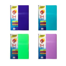 Çınar Idea A4 120 Yaprak 3 Kareli + 1 Çizgili Ayraçlı Spiralli Defter