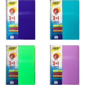 Çınar Idea A4 120 Yaprak 3 Kareli + 1 Çizgili Ayraçlı Spiralli Defter