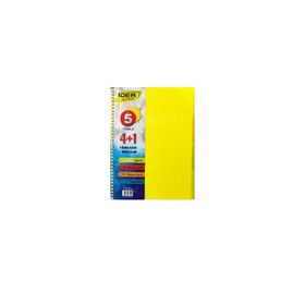 Çınar Idea A4 150 Yaprak 4 Kareli + 1 Çizgili Ayraçlı Spiralli Defter
