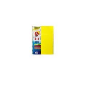 Çınar Idea A4 150 Yaprak 4 Kareli + 1 Çizgili Ayraçlı Spiralli Defter