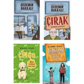 Cingo-Abartma Tozu Şermin Yaşar ve Dedemin Bakkalı-Dedemin Bakkalı Çırak Şermin Çarkacı 4 Adet Kitap Seti