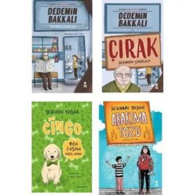 Cingo-Abartma Tozu Şermin Yaşar ve Dedemin Bakkalı-Dedemin Bakkalı Çırak Şermin Çarkacı 4 Adet Kitap Seti