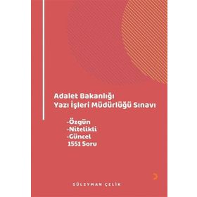 Cinius Yayınları - Adalet Bakanlığı Yazı İşleri Müdürlüğü Sınavı