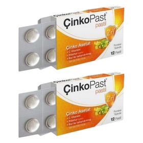 Çinkopast Portakal Ihlamur Ballı 2x12 Pastil