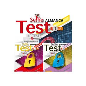 Çıpa Almanca A1 Seviye Selfie Test Soru Bankası Seti Toplam 3 Kitap