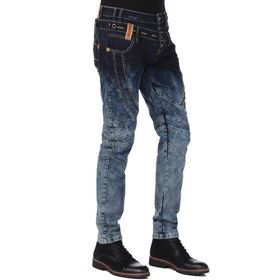 Cipo&Baxx CD244A Dekoratif Dikişli Yıkamalı Erkek Kot Pantolon