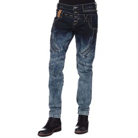 Cipo&Baxx CD244A Dekoratif Dikişli Yıkamalı Erkek Kot Pantolon