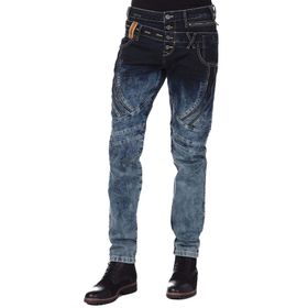 Cipo&Baxx CD244A Dekoratif Dikişli Yıkamalı Erkek Kot Pantolon