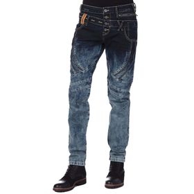 Cipo&Baxx CD244A Dekoratif Dikişli Yıkamalı Erkek Kot Pantolon