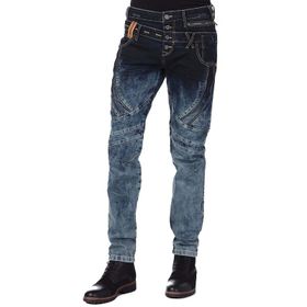Cipo&Baxx CD244A Dekoratif Dikişli Yıkamalı Erkek Kot Pantolon