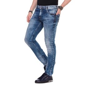 Cipo&Baxx CD319 Mavi Slim Fit Erkek Kot Pantolon