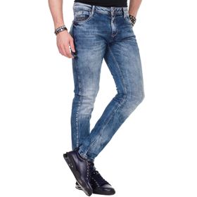 Cipo&Baxx CD319 Mavi Slim Fit Erkek Kot Pantolon