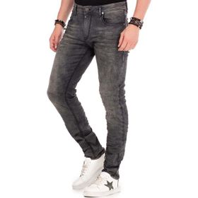 Cipo&Baxx CD374 Eskimiş Siyah Erkek Kot Pantolon