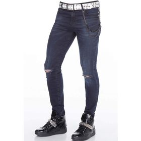 Cipo&Baxx CD375 Lacivert Erkek Kot Pantolon