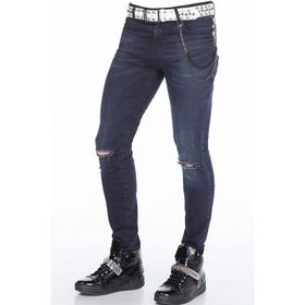 Cipo&Baxx CD375 Lacivert Erkek Kot Pantolon