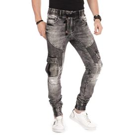 Cipo&Baxx CD446 Siyah Erkek Kot Pantolon