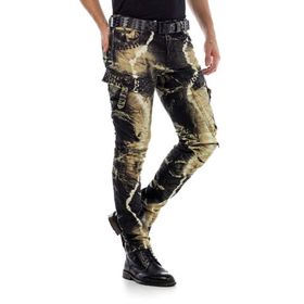 Cipo&Baxx CD494 Sunburst Rockstar Kargo Motorcu Erkek Pantolon
