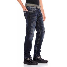 Cipo&Baxx CD539 Lacivert Erkek Kot Pantolon