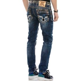 Cipo&Baxx CD593 Neon Turuncu Etiketli Erkek Jeans
