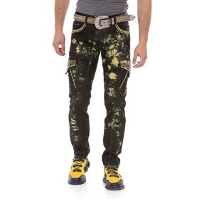 Cipo&Baxx Cd677 Kargo Cep Sarı Kadın Kot Pantolon