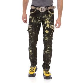 Cipo&Baxx Cd677 Kargo Cep Sarı Kadın Kot Pantolon