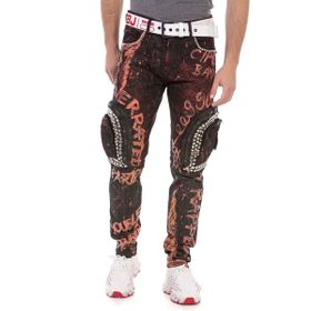 Cipo&Baxx Cd693 El Boyama Bordo Kadın Kot Pantolon