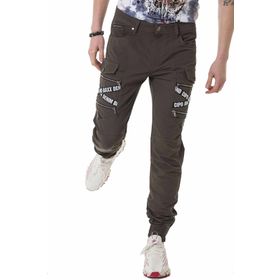 Cipo&Baxx Cd786 Kargo Cep Haki Kadın Kot Pantolon
