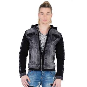 Cipo&Baxx CJ155 Siyah Erkek Kot Ceket
