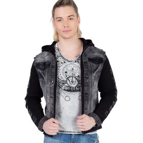 Cipo&Baxx CJ155 Siyah Erkek Kot Ceket