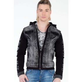 Cipo&Baxx CJ155 Siyah Erkek Kot Ceket