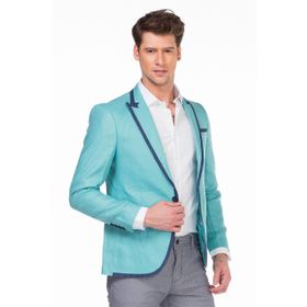 Cipo&Baxx CJ222 Mint Mavi Erkek Spor Blazer Ceket