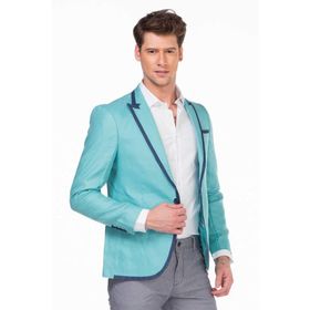 Cipo&Baxx CJ222 Mint Mavi Erkek Spor Blazer Ceket