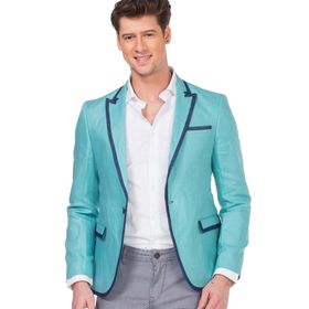 Cipo&Baxx CJ222 Mint Mavi Erkek Spor Blazer Ceket