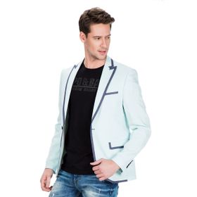 Cipo&Baxx CJ222 Mint Mavi Erkek Spor Blazer Ceket