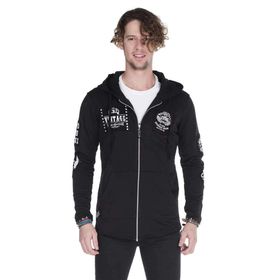 Cipo&Baxx CL240 Siyah Kapüşonlu Erkek Sweatshirt