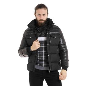 Cipo&Baxx CM208 Siyah Erkek Şişme Mont