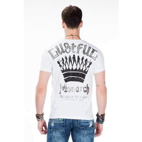 Cipo&Baxx CT377 Beyaz Erkek T-shirt