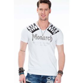 Cipo&Baxx CT377 Beyaz Erkek T-shirt