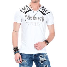 Cipo&Baxx CT377 Beyaz Erkek T-shirt