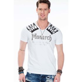 Cipo&Baxx CT377 Beyaz Erkek T-shirt