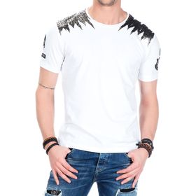 Cipo&Baxx CT409 Beyaz Erkek T-shirt