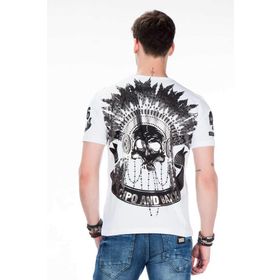 Cipo&Baxx CT409 Beyaz Erkek T-shirt