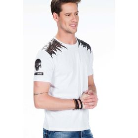 Cipo&Baxx CT409 Beyaz Erkek T-shirt