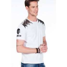 Cipo&Baxx CT409 Beyaz Erkek T-shirt