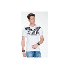 Cipo&Baxx CT411 Siyah Beyaz Erkek T-shirt
