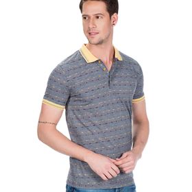 Cipo&Baxx CT440 Gri Sarı Erkek T-shirt