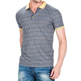Cipo&Baxx CT440 Gri Sarı Erkek T-shirt