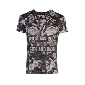 Cipo&Baxx CT469 Gri Erkek T-shirt
